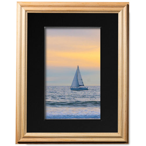8x10 Unfinished Raw Picture Frame Matted to 5x7, photo 2