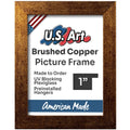 Brushed Copper 1" Flat Picture Frame