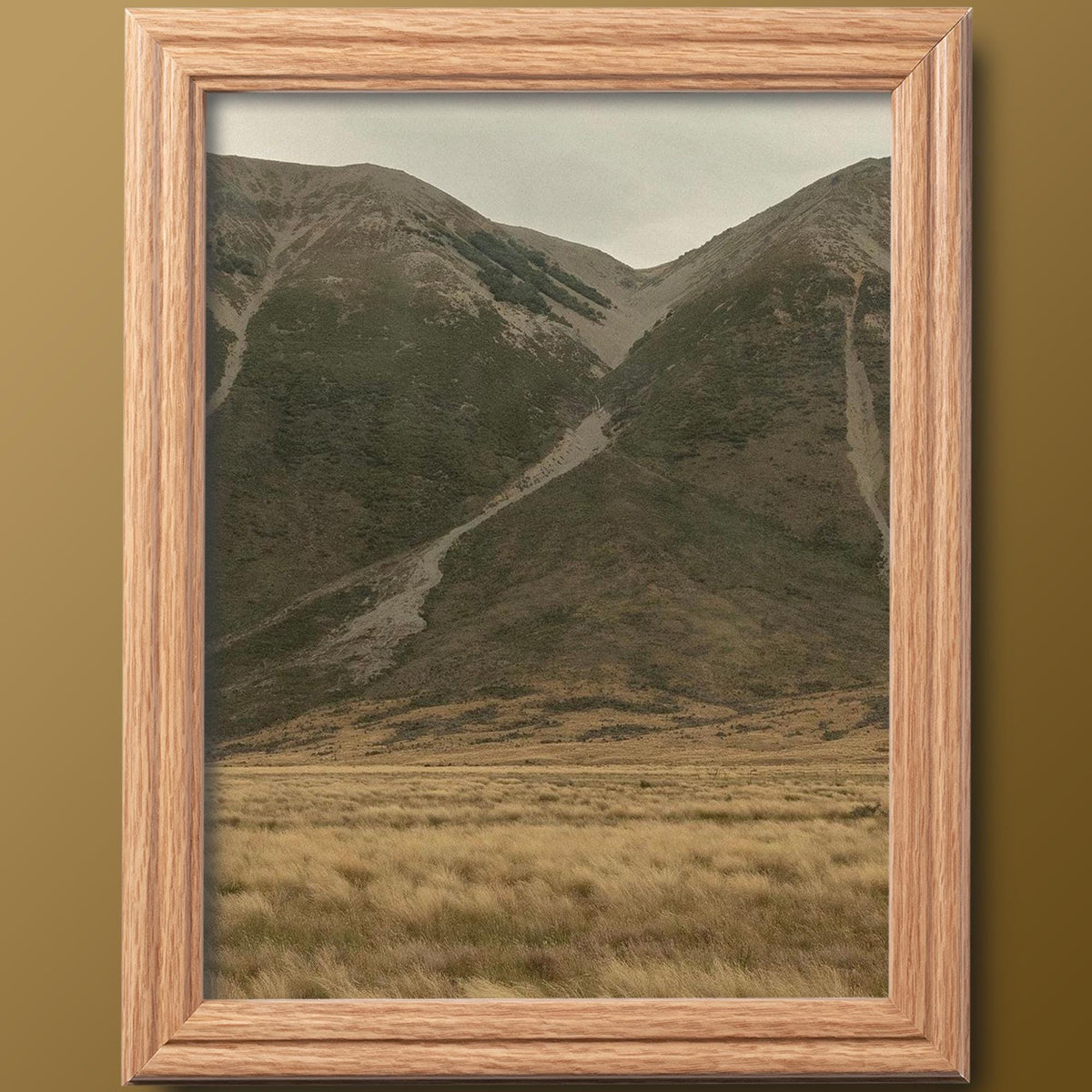 8x10 Oak Picture Frame Matted to 5x7, photo 3