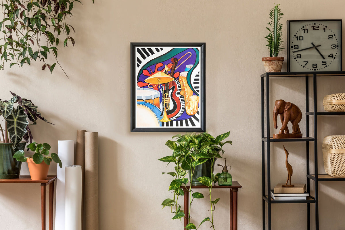Jazz Explosion by Carlton Hardy Art Print, photo 3