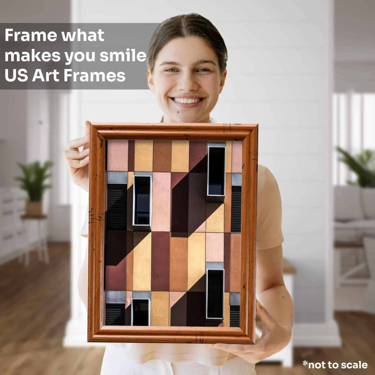 Distressed Oak .75" Solid Wood Picture Frame, photo 4