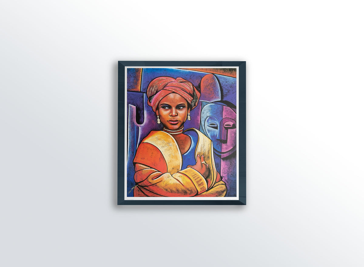Lady With Mask by Alix Beaujour Art Print, photo 2