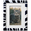 8x10 Zebra Print Picture Frame Matted to 5x7