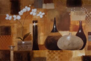 Earth Tones I, by Curtis - 24x36 Art Poster Print for Wall, Home Decor