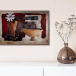 Decorative Crimson II, by Robinson - 24x36 Art Poster Print for Wall, Home Decor