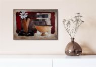 Decorative Crimson II, by Robinson - 24x36 Art Poster Print for Wall, Home Decor