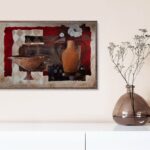 Decorative Crimson I, by Robinson - 24x36 Art Poster Print for Wall, Home Decor