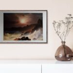 Coast Scene, Mount Desert, by Church - 24x36 Art Poster Print for Wall, Home Decor