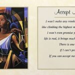 ACCEPT ME FOR MYSELF - 8x20 Inch