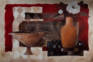 Decorative Crimson I, by Robinson - 24x36 Art Poster Print for Wall, Home Decor - Image 2