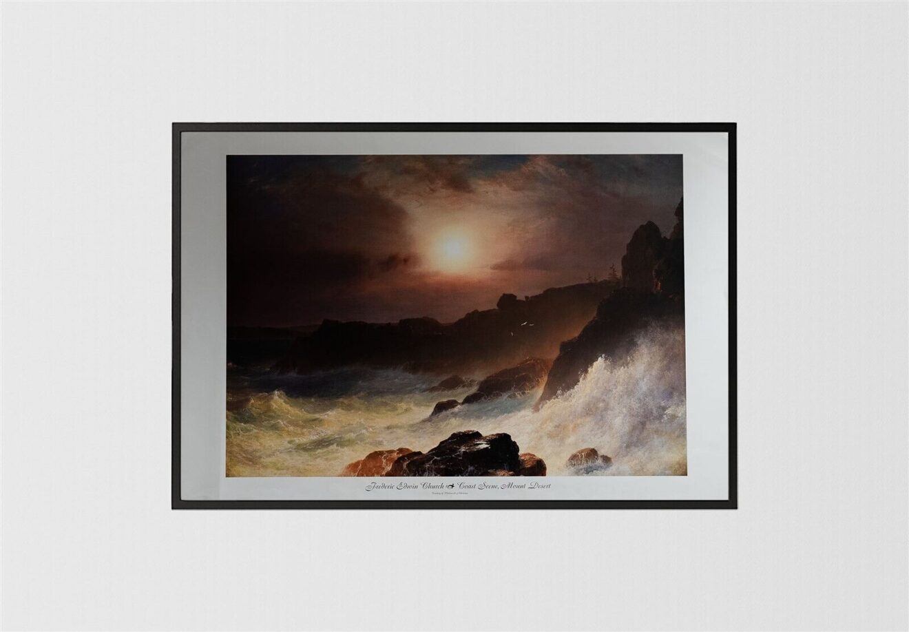 Coast Scene, Mount Desert, by Church - 24x36 Art Poster Print for Wall, Home Decor - Image 3