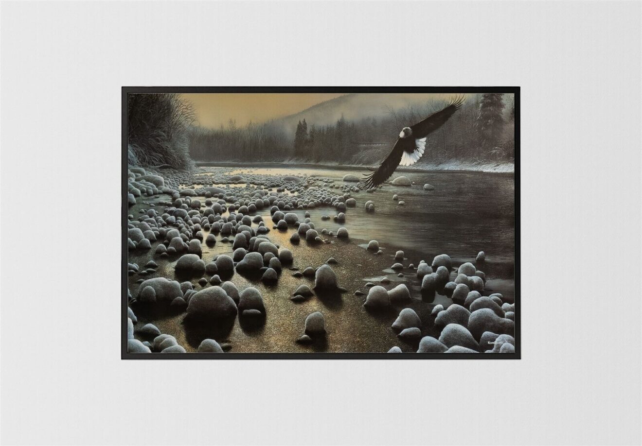 Eagle in Flight, by Daniel - 24x36 Art Poster Print for Wall, Home Decor - Image 3