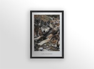 Wolf Family, by Brenders - 24x36 Art Poster Print for Wall, Home Decor - Image 3