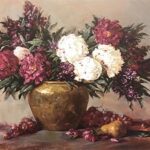 PEONIES & STOCK MINI - 8x10 Inch