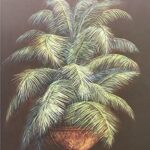 RAYMOND'S POTTED PALM II - 8x10 Inch