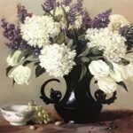 HYDRANGEAS & STOCK MINI - 8x10 Inch