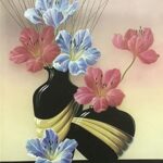 BLACK FLOWER POT II - 8x10 Inch