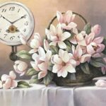 MAGNOLIA IN BASKET - 8x10 Inch