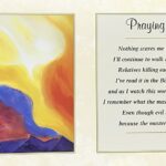 PRAYING THROUGH THE STORM - 8x20 Inch