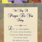 WE SAY A PRAYER FOR YOU TODAY (Female Version)- 8x20 Inch