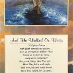 AND HE WALKED ON WATER I - 8x20 Inch