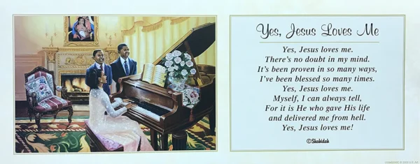 YES, JESUS  LOVES ME - 8x20 Inch