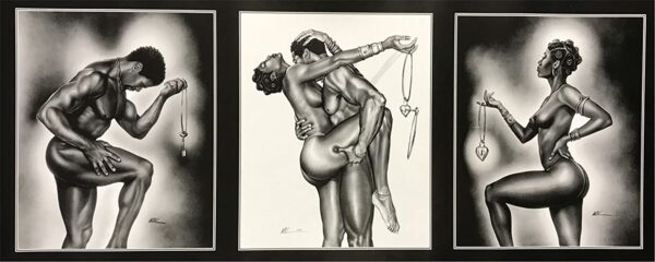 LOCK , KEY & UNITED - 8x20 Inch