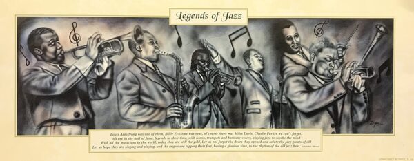 LEGENDS OF JAZZ - 8x20 Inch