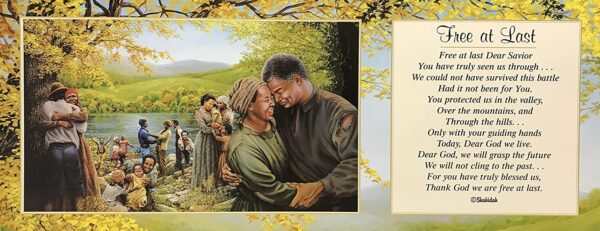 FREE AT LAST - 8x20 Inch