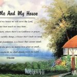 AS FOR ME AND MY HOUSE - 8x20 Inch