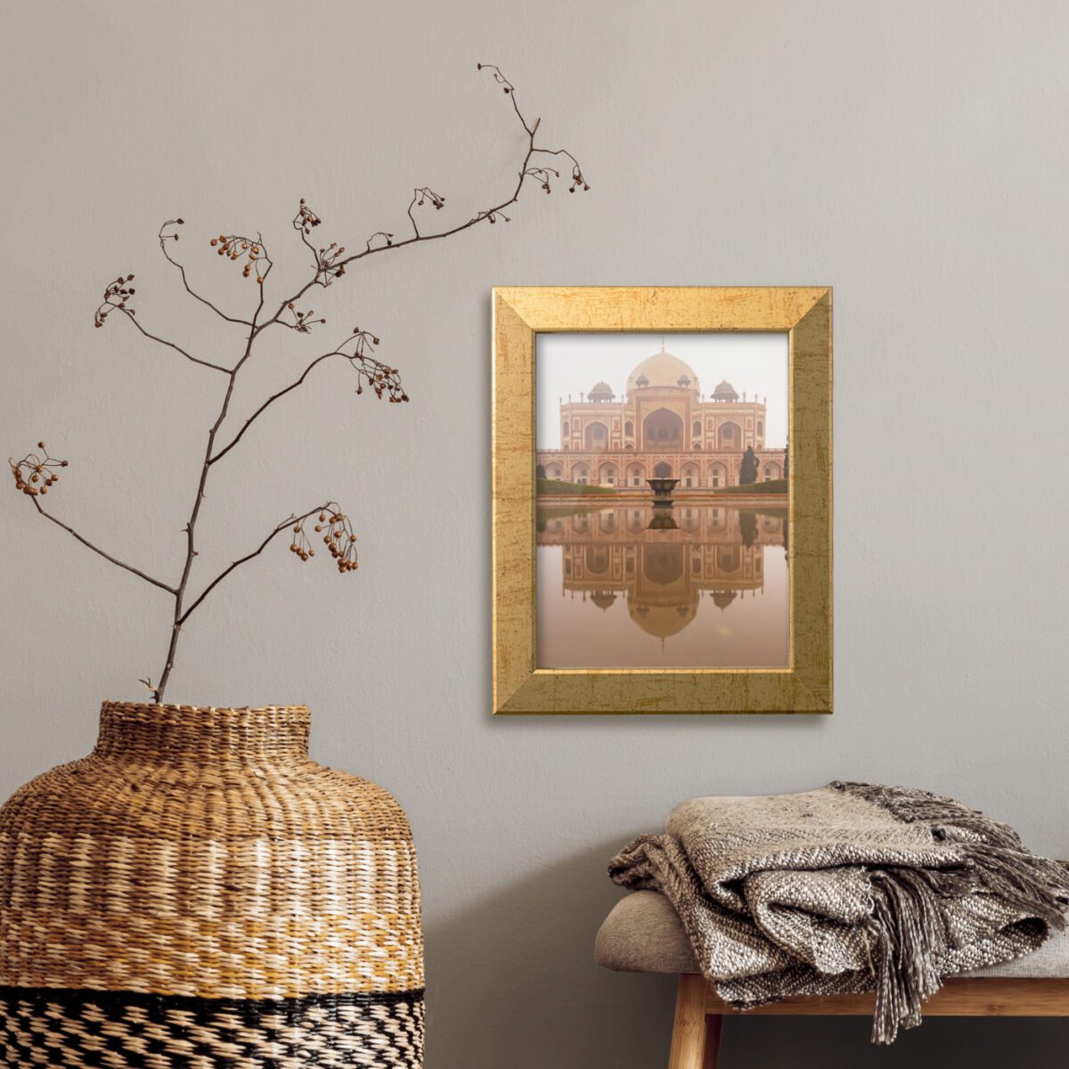 Antique Gold 1" Flat Picture Frame - Image 3