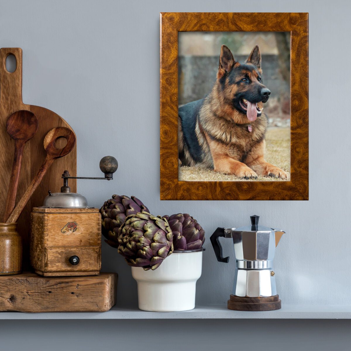 BB_LIFESTYLE Brown Burl 1" Flat Picture Frame - Image 3