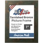 Tarnished Bronze 1" Flat Picture Frame
