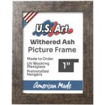 Withered Ash 1" Flat Picture Frame