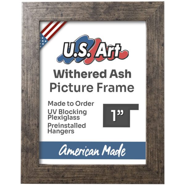 Withered Ash 1" Flat Picture Frame