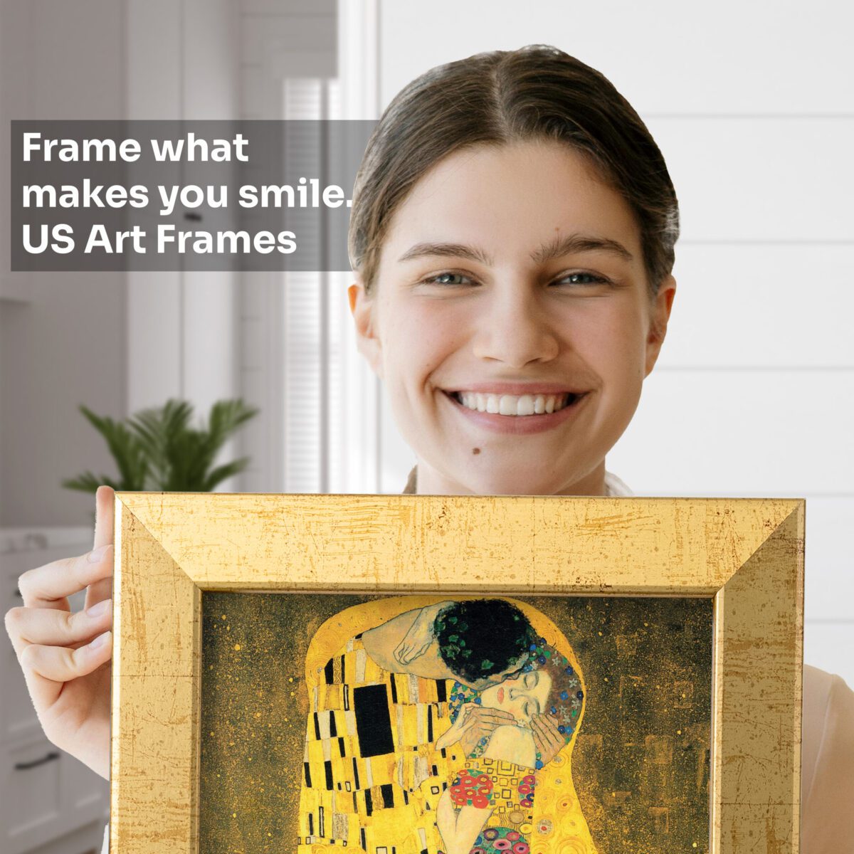 Antique Gold 1" Flat Picture Frame - Image 4