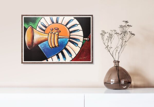 Musical Colours by Gerald Ivey, Art Poster Print for Wall, Home Decor