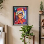 Music in my Eyes by Alix Beaujour, Art Poster Print for Wall, Home Decor