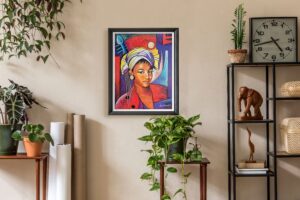 Music in my Eyes by Alix Beaujour, Art Poster Print for Wall, Home Decor