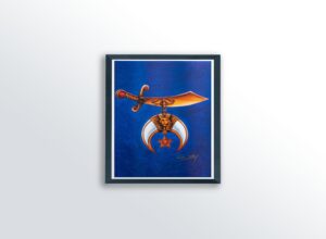 Mason Sword by Gerald Ivey, Art Poster Print for Wall, Home Decor - Image 2