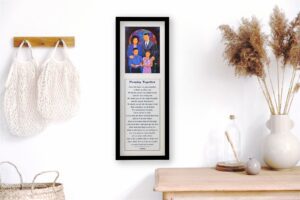 Praying Together, by Shahidah - 12x36 Art Poster Print for Wall, Home Decor
