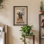 Elephant, by Gibson - 10x16 Art Poster Print for Wall, Home Decor