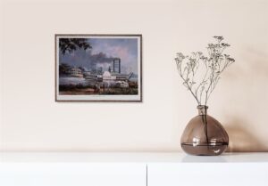 As Time Goes By, by Frederico - 12x15 Art Poster Print for Wall, Home Decor