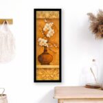 Orchids On Honey I, by Olson - 12x36 Art Poster Print for Wall, Home Decor