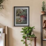 Apple Basket III, by Sibley - 11x14 Art Poster Print for Wall, Home Decor