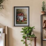 Apple Basket II, by Sibley - 11x14 Art Poster Print for Wall, Home Decor