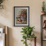 Apple Basket I, by Sibley - 11x14 Art Poster Print for Wall, Home Decor