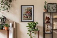 Apple Basket I, by Sibley - 11x14 Art Poster Print for Wall, Home Decor