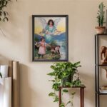 Angel By The Water, by Cathey - 11x14 Art Poster Print for Wall, Home Decor