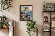 Angel By The Water, by Cathey - 11x14 Art Poster Print for Wall, Home Decor
